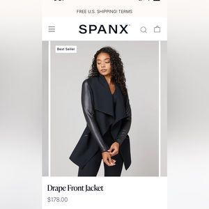 Spanx Drape Front Jacket (Size S) - NWT